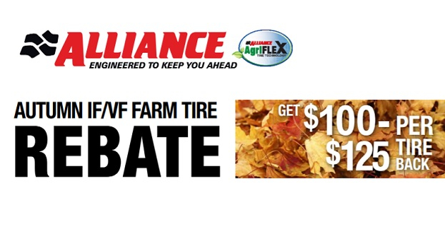 Alliance Tire Offering 100 125 Rebates On IF VF Farm Tires Tire 