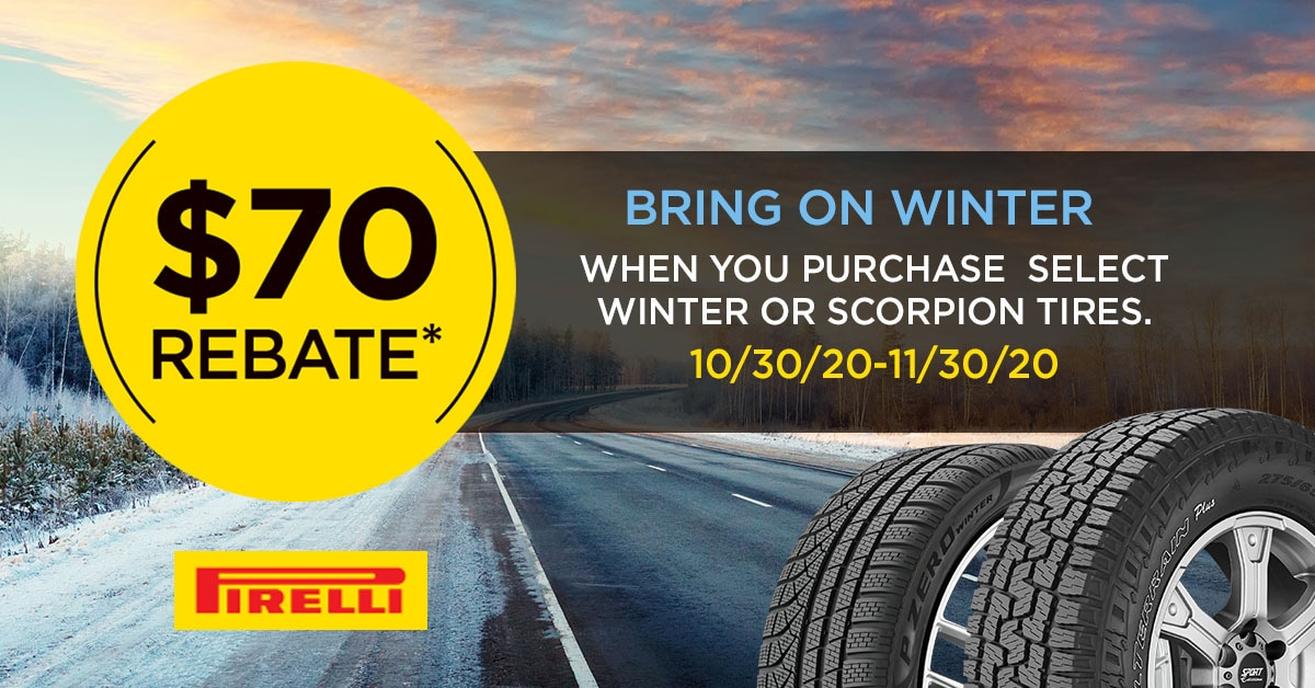 Bring On Winter And Get A 70 Rebate From Pirelli Terms Conditions