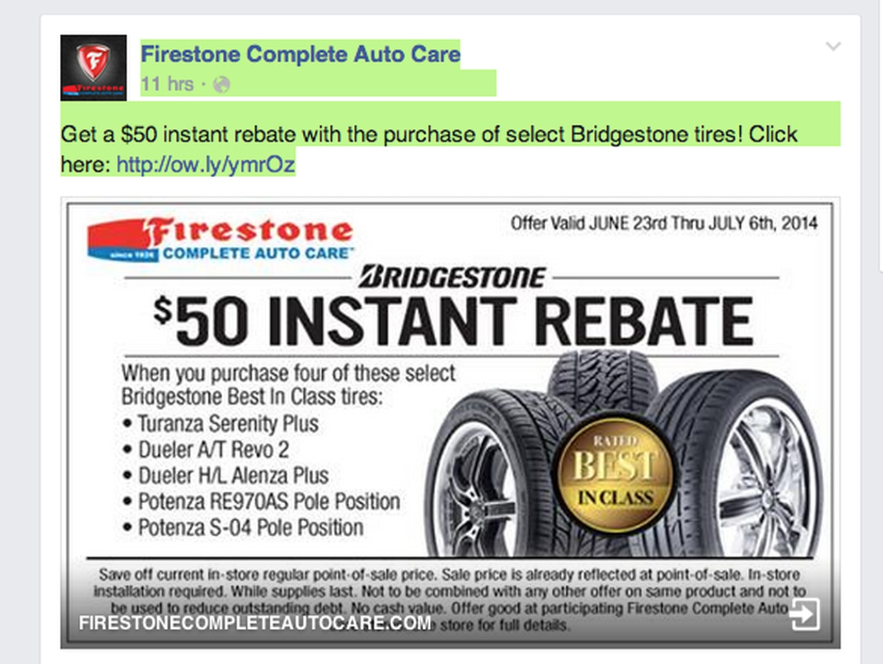 Firestone Tire Rebate TireRebates