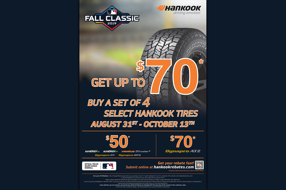 Hankook Tire s Fall Classic Rebate Hits It Out Of The Park With 