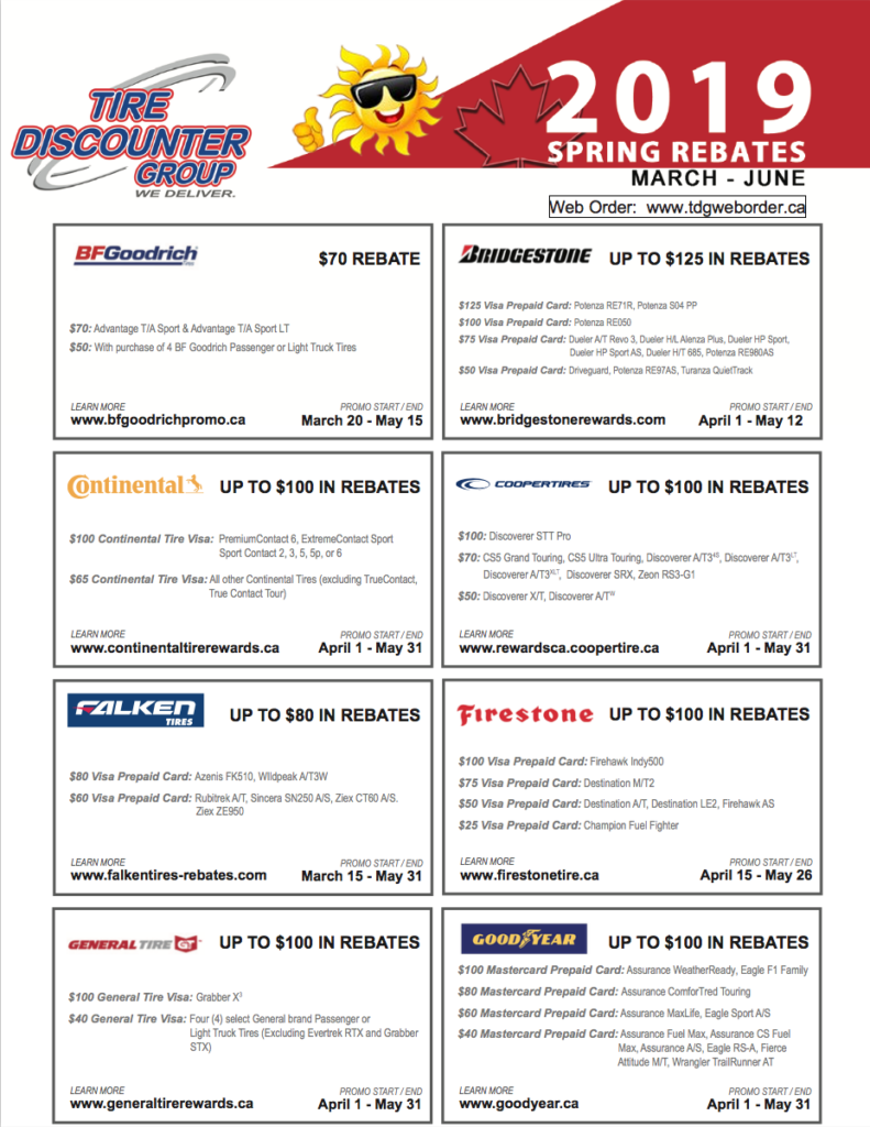 Spring Tire Rebates Palladino BMW