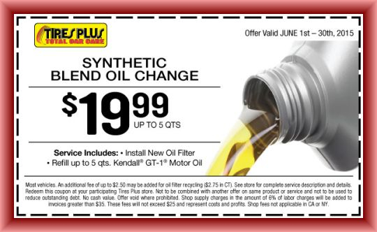 Tires Plus Oil Change Coupon And Other Offers From Tires Plus Total Car 