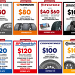 Available Tire Rebates August 2020