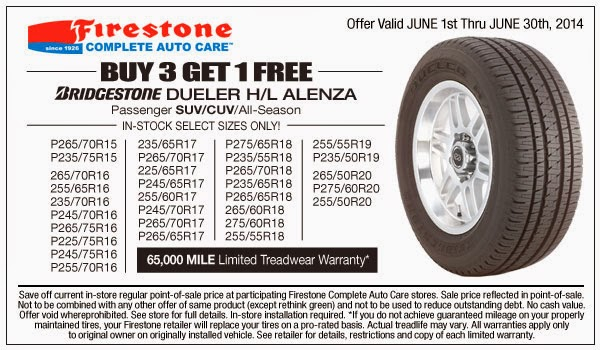 Bridgestone Tire Coupons Codes For February 2018