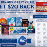 Free 20 Costco Card Rebate With 100 P G Products Purchase At Costco