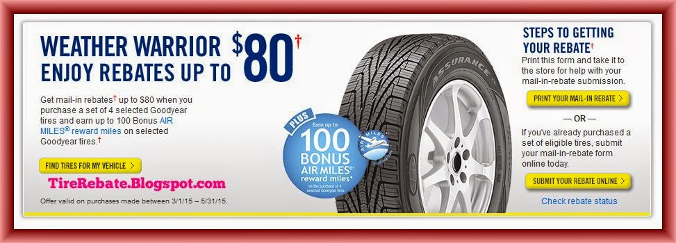 Goodyear Tire Rebat GoodYearRebate