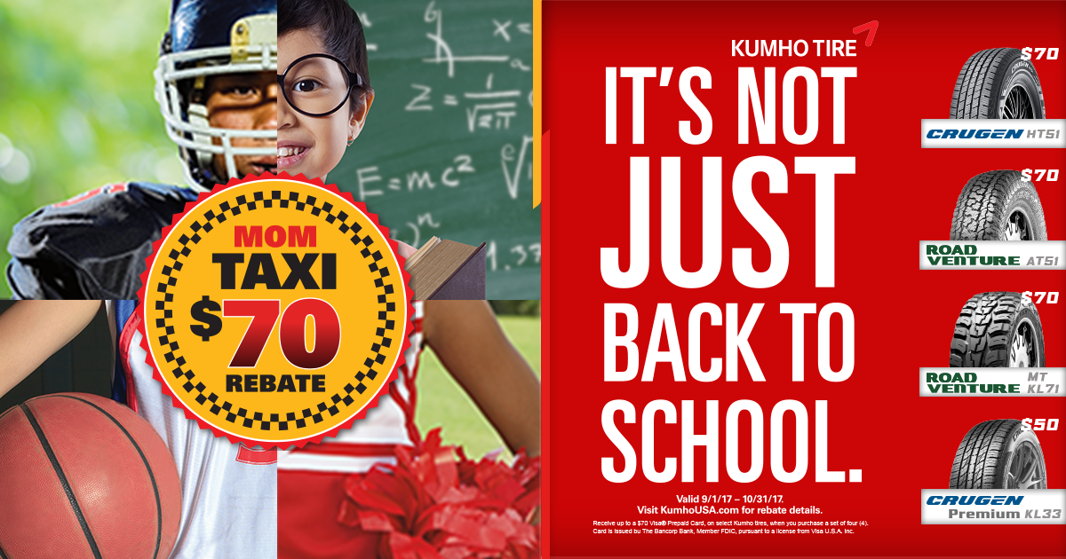 Kumho Tire Unveils New Fall Rebate Promotion