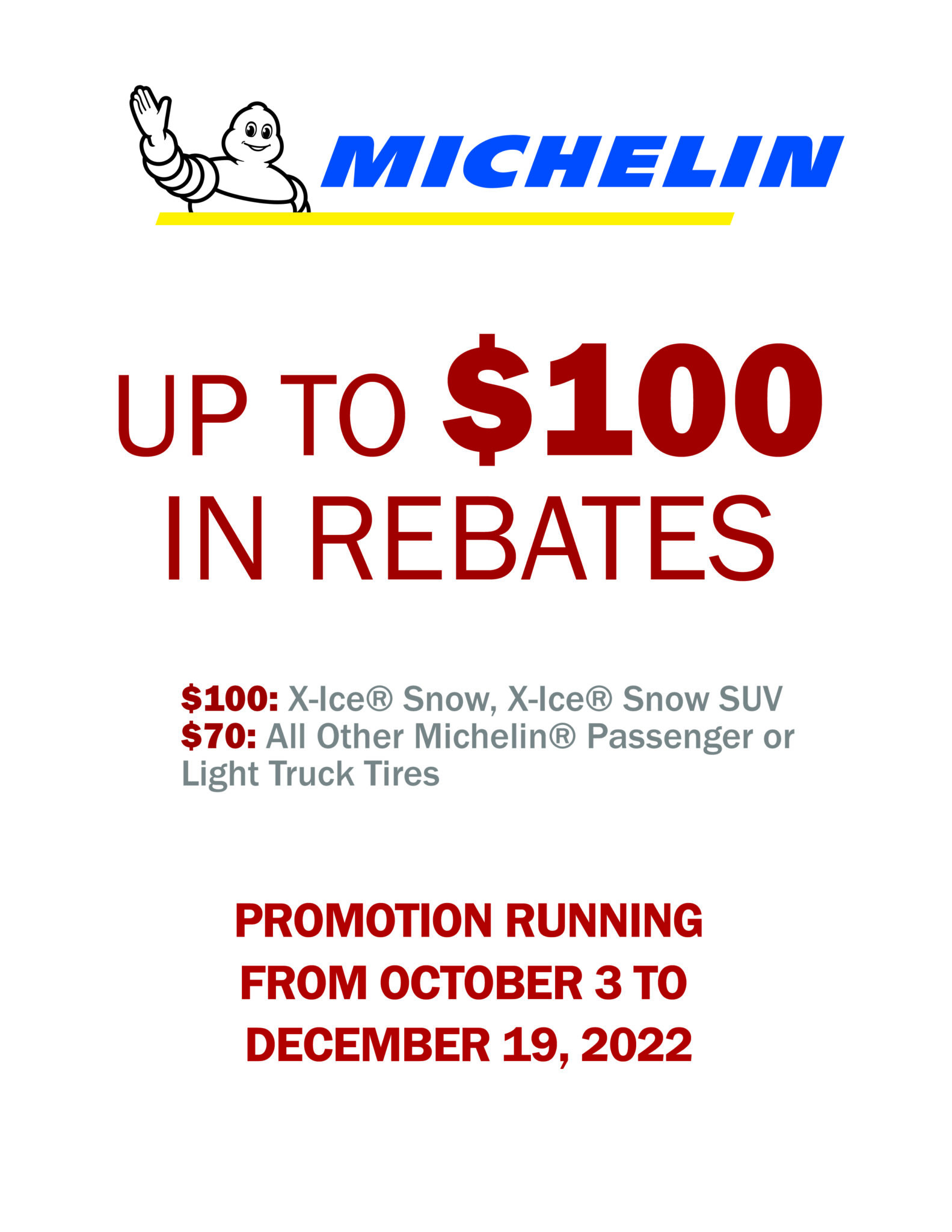 Michelin Rebate Fall 2022 Precision Automotive