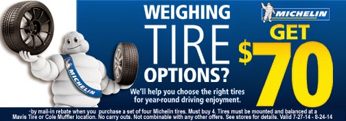 Michelin Tire Rebate And Coupons August 2018