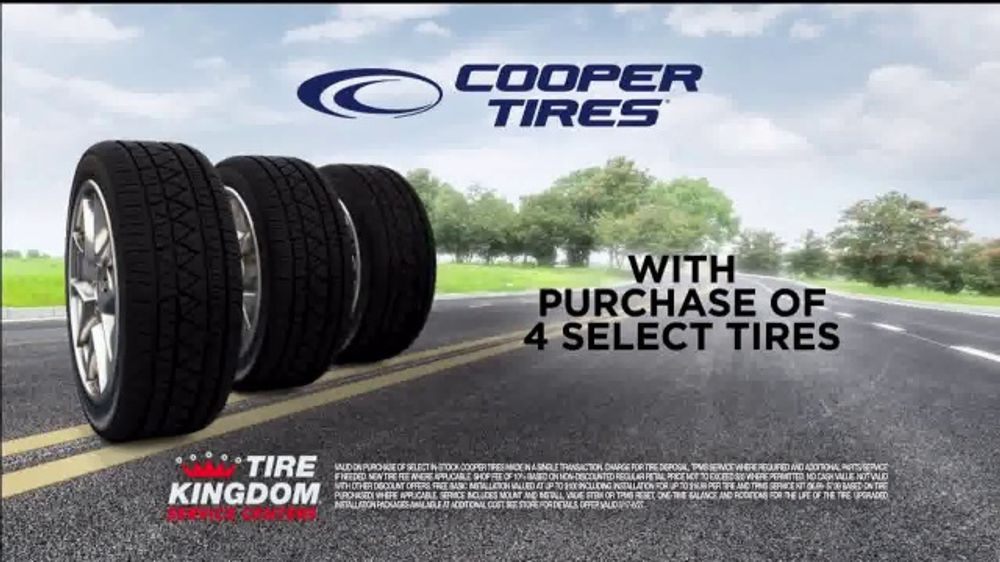 Tire Kingdom Big Brands Bonus Month TV Commercial Cooper Tires Free