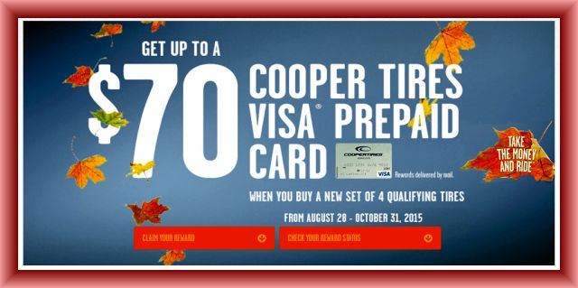 Cooper Tire Rebate And Coupons July 2018