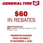 General Tire Rebate Fall 2022 Eccles Auto Service