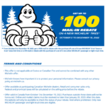 Costco Michelin Tire Rebates Printable Rebate Form