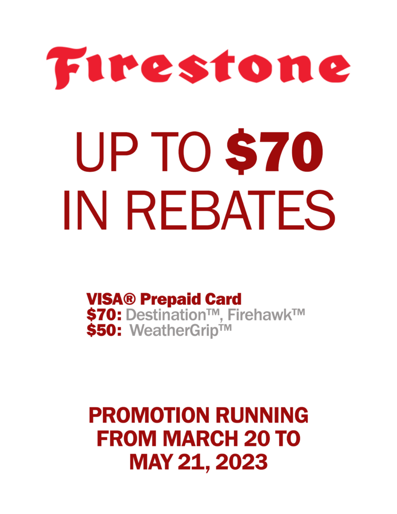 Firestone Spring 2023 Rebate SWC Automotive