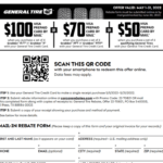 General Tires Mail In Rebate Printable Rebate Form