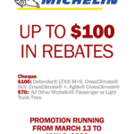 Michelin Spring 2023 Rebate Motion Tyres