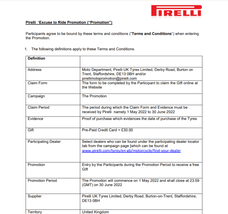 Pirelli Motorcycle Tire Rebate 2022 Printable Rebate Form Pirelli Motorcycle Tire Rebate 2022 Printable Rebate Form