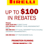 Pirelli Spring 2023 Rebate Eccles Auto Service